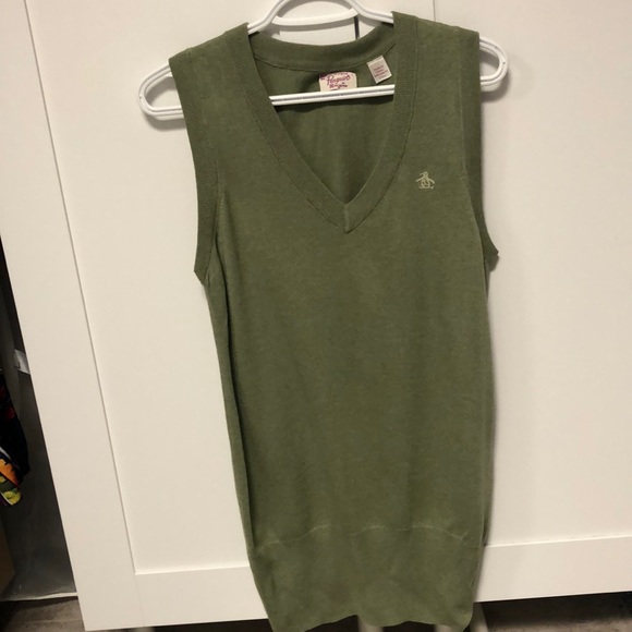 Original penguin extra long sweater vest and camisole - Picture 3 of 8